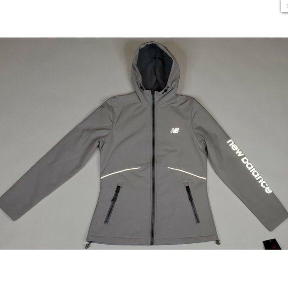 New Balance 4-Way Stretch Softshell Jacket Women's Light Grey - Picture 4 of 8